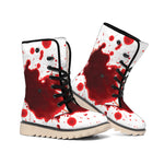 Blood Splashed Print Winter Boots