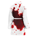 Blood Splashed Print Women's Bathrobe