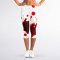 Blood Splashed Print Women's Capri Leggings