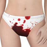 Blood Splashed Print Women's Thong