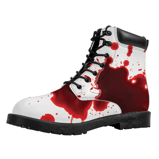 Blood Splashed Print Work Boots