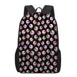 Bloody Eyeball Pattern Print 17 Inch Backpack