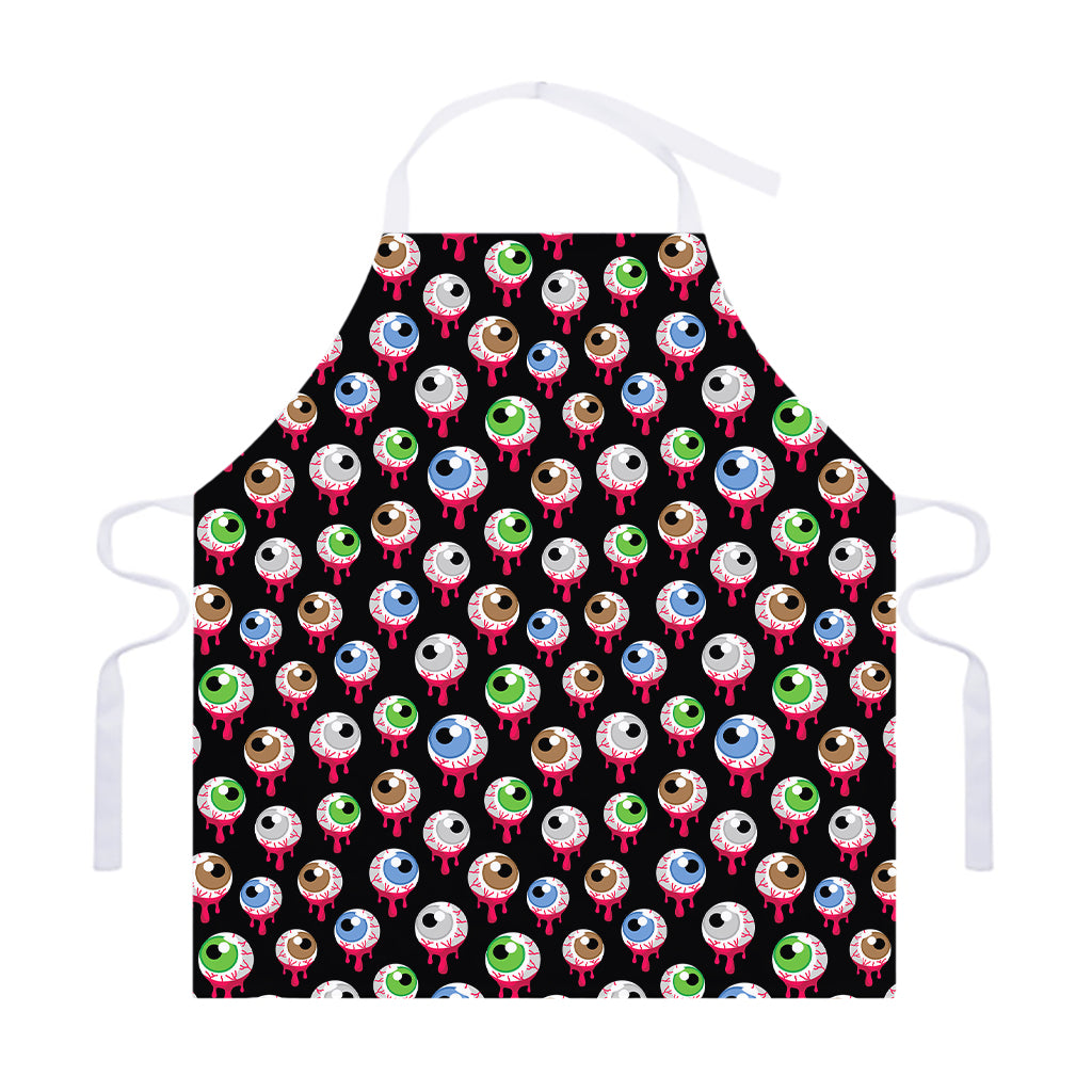 Bloody Eyeball Pattern Print Adjustable Apron