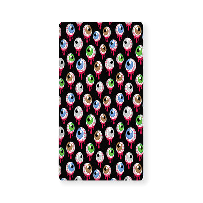 Bloody Eyeball Pattern Print Baby Crib Sheet