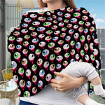 Bloody Eyeball Pattern Print Baby Seat Cover