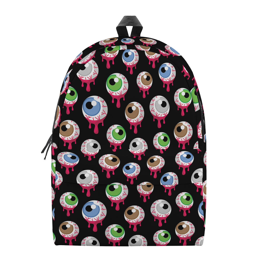 Bloody Eyeball Pattern Print Backpack