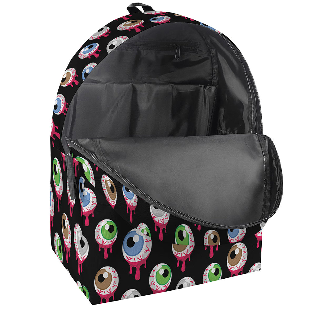 Bloody Eyeball Pattern Print Backpack