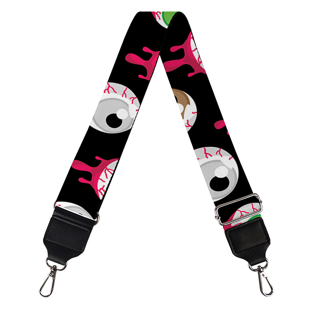 Bloody Eyeball Pattern Print Bag Strap