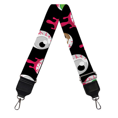 Bloody Eyeball Pattern Print Bag Strap
