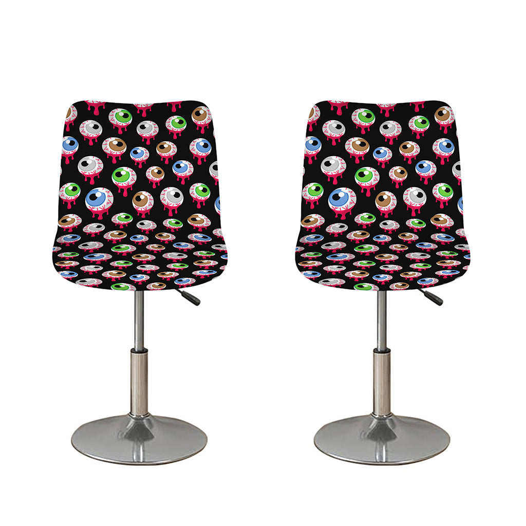 Bloody Eyeball Pattern Print Bar Stool Covers