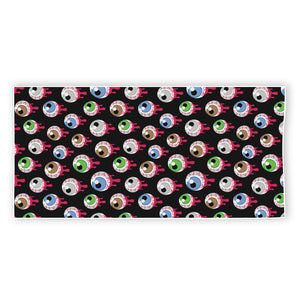 Bloody Eyeball Pattern Print Beach Towel