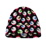 Bloody Eyeball Pattern Print Beanie