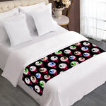 Bloody Eyeball Pattern Print Bed Runner