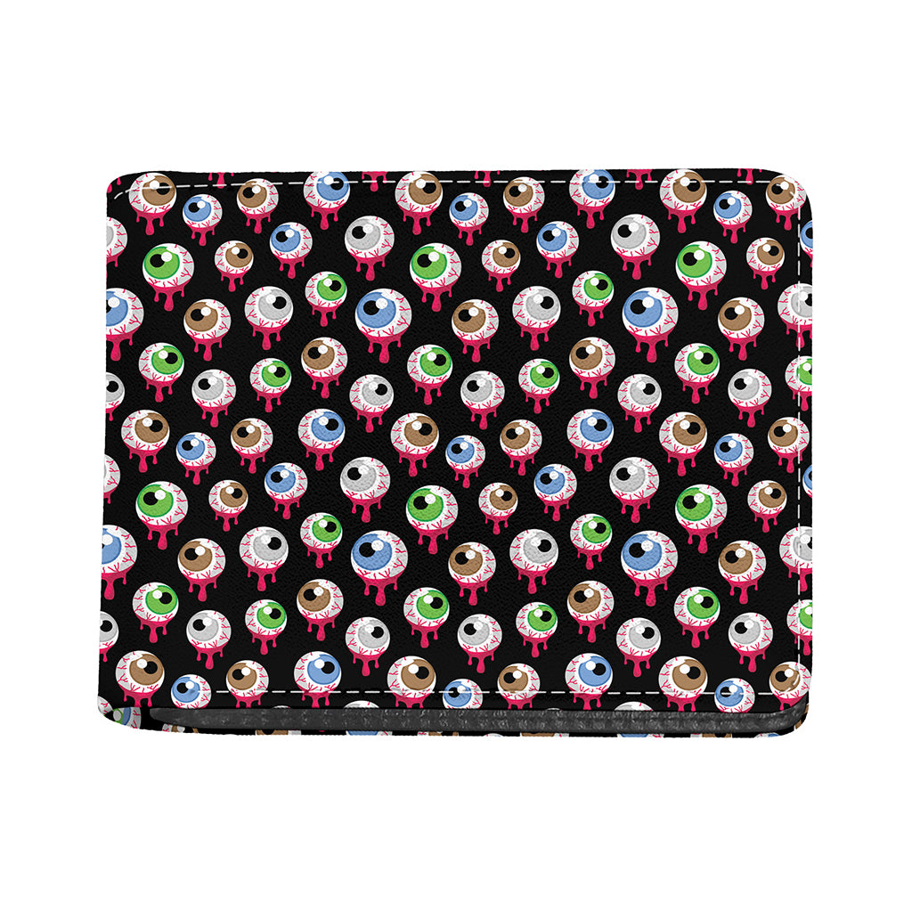 Bloody Eyeball Pattern Print Bifold Wallet