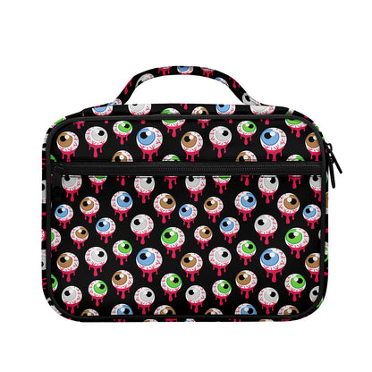Bloody Eyeball Pattern Print Briefcase Bible Bag