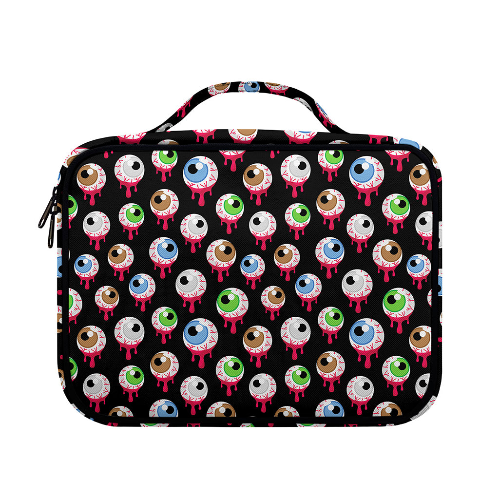 Bloody Eyeball Pattern Print Briefcase Bible Bag