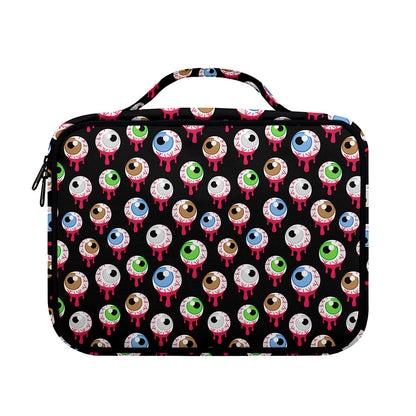 Bloody Eyeball Pattern Print Briefcase Bible Bag