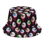 Bloody Eyeball Pattern Print Bucket Hat