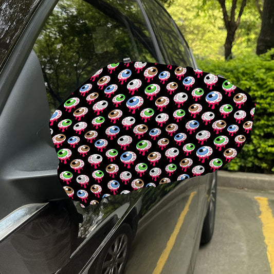 Bloody Eyeball Pattern Print Car Side Mirror Covers