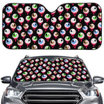 Bloody Eyeball Pattern Print Car Windshield Sun Shade