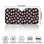 Bloody Eyeball Pattern Print Car Windshield Sun Shade