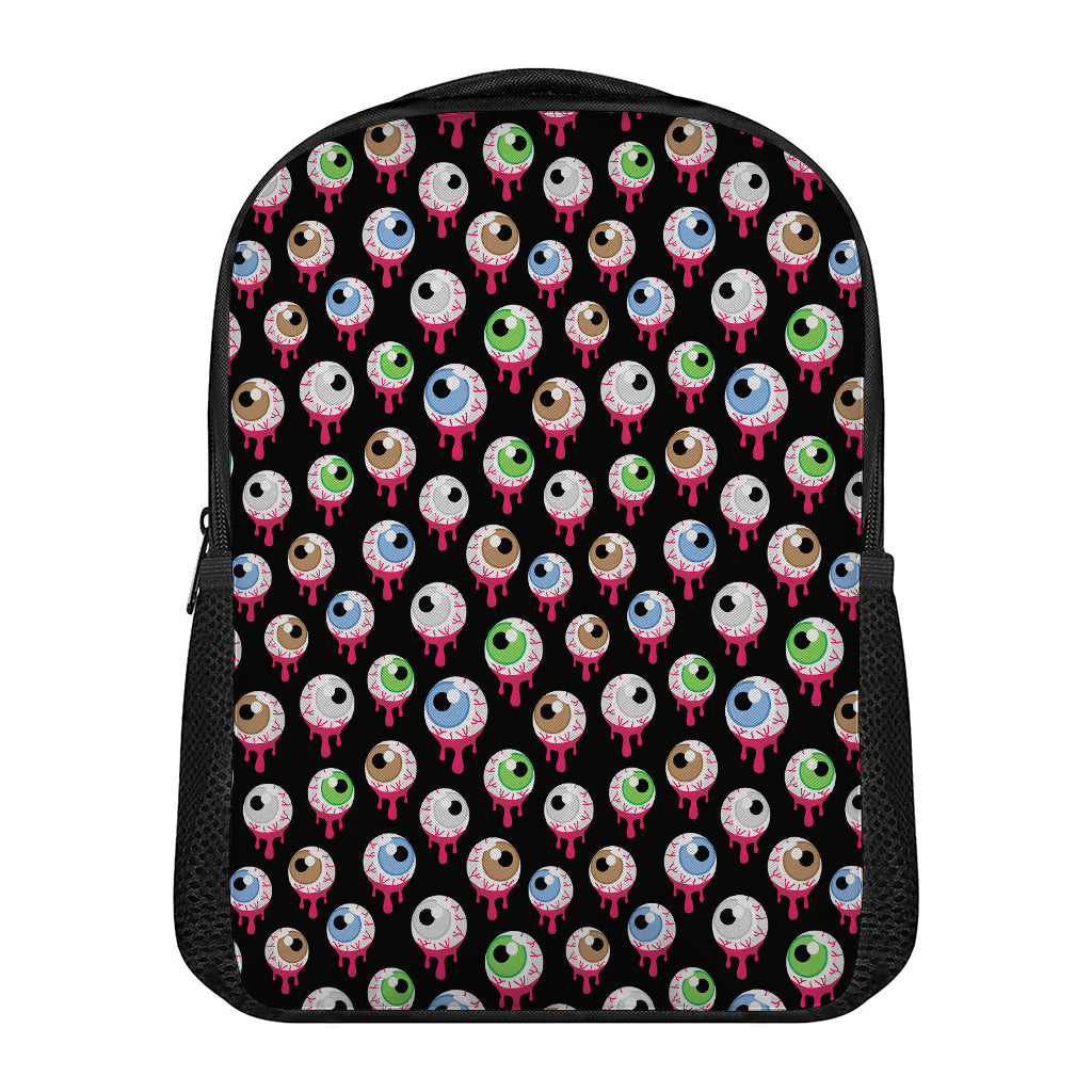 Bloody Eyeball Pattern Print Casual Backpack