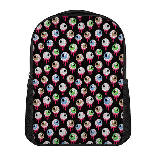 Bloody Eyeball Pattern Print Casual Backpack