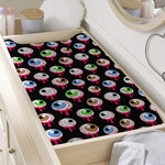 Bloody Eyeball Pattern Print Changing Pad Cover