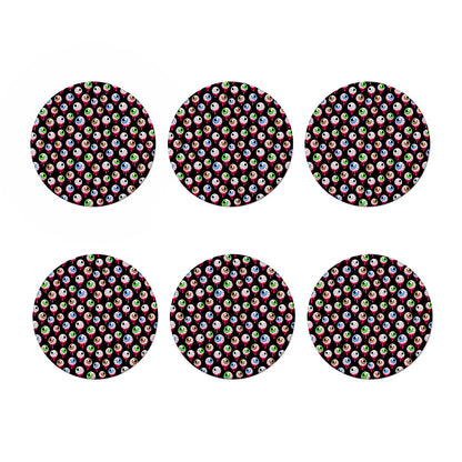 Bloody Eyeball Pattern Print Coaster Set