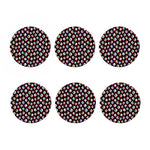 Bloody Eyeball Pattern Print Coaster Set