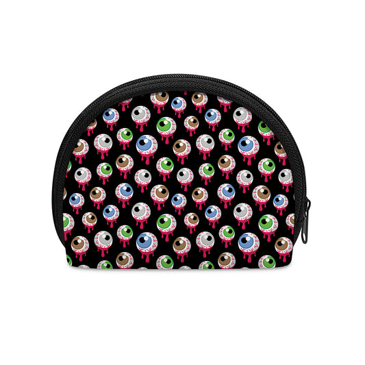 Bloody Eyeball Pattern Print Coin Purse