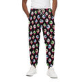 Bloody Eyeball Pattern Print Cotton Sweatpants