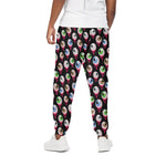 Bloody Eyeball Pattern Print Cotton Pants
