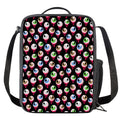 Bloody Eyeball Pattern Print Crossbody Lunch Bag