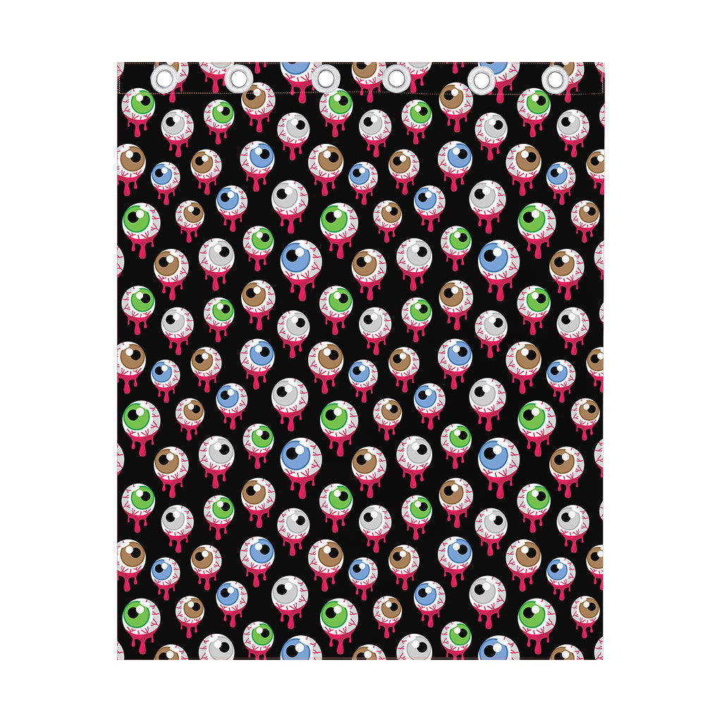 Bloody Eyeball Pattern Print Curtain