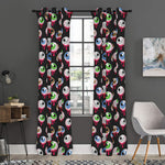 Bloody Eyeball Pattern Print Curtain