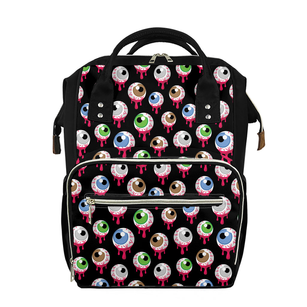 Bloody Eyeball Pattern Print Diaper Bag