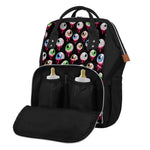 Bloody Eyeball Pattern Print Diaper Bag