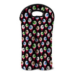 Bloody Eyeball Pattern Print Double Neoprene Wine Tote