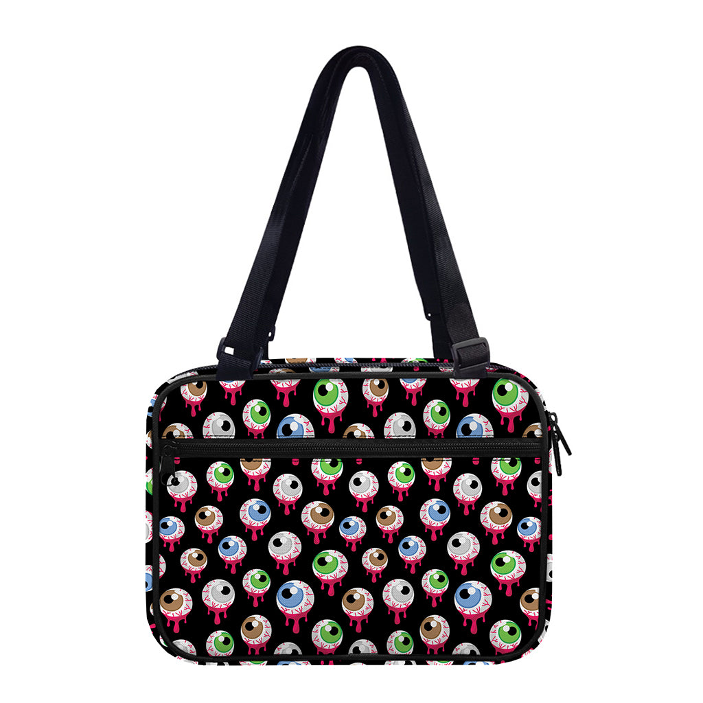 Bloody Eyeball Pattern Print Double Strap Bible Bag