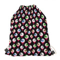 Bloody Eyeball Pattern Print Drawstring Bag