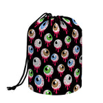 Bloody Eyeball Pattern Print Drawstring Makeup Bag
