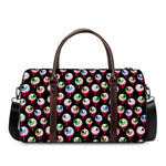 Bloody Eyeball Pattern Print Duffle Bag
