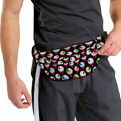 Bloody Eyeball Pattern Print Fanny Pack
