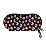 Bloody Eyeball Pattern Print Glasses Case
