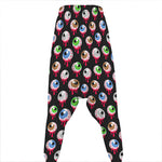Bloody Eyeball Pattern Print Hammer Pants