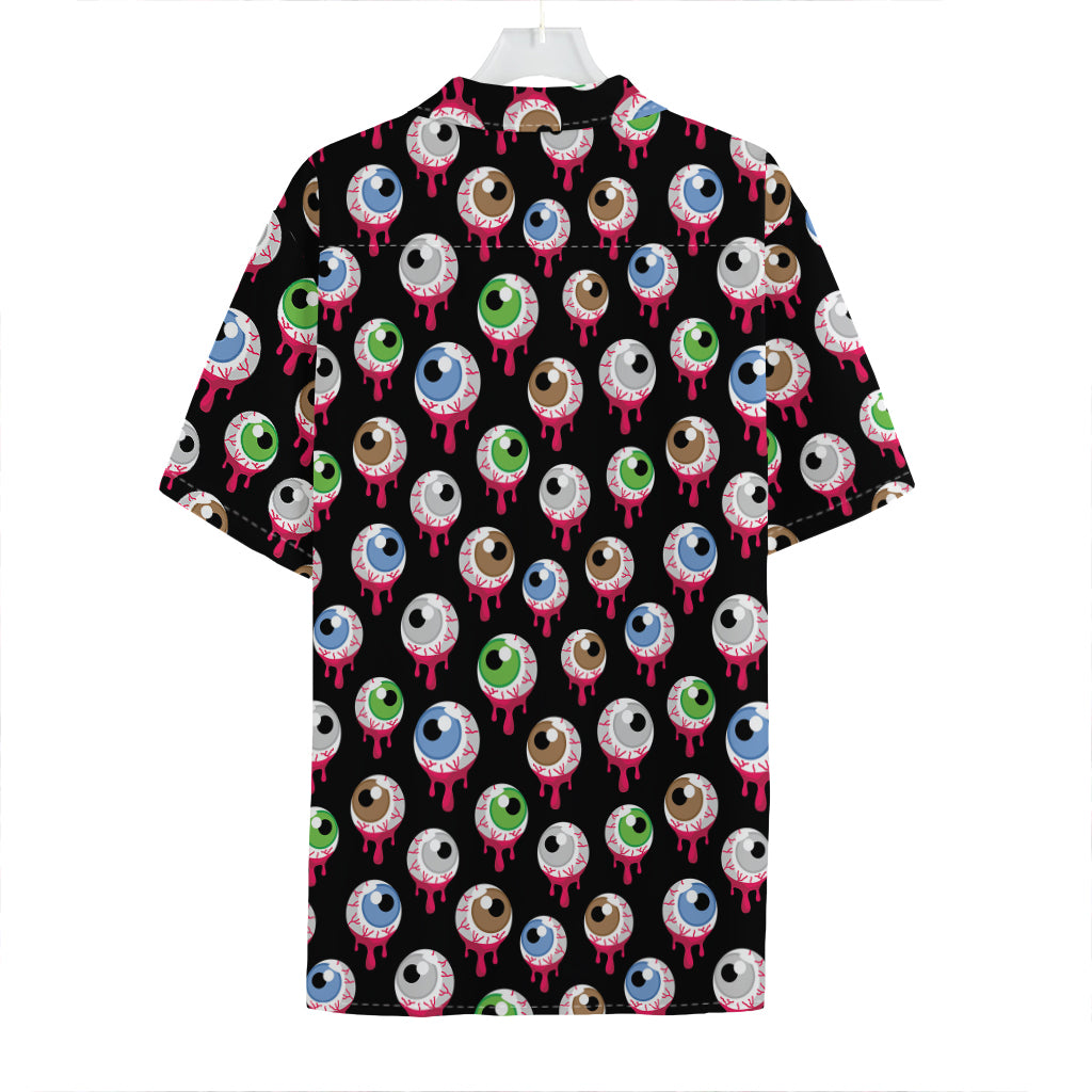 Bloody Eyeball Pattern Print Hawaiian Shirt