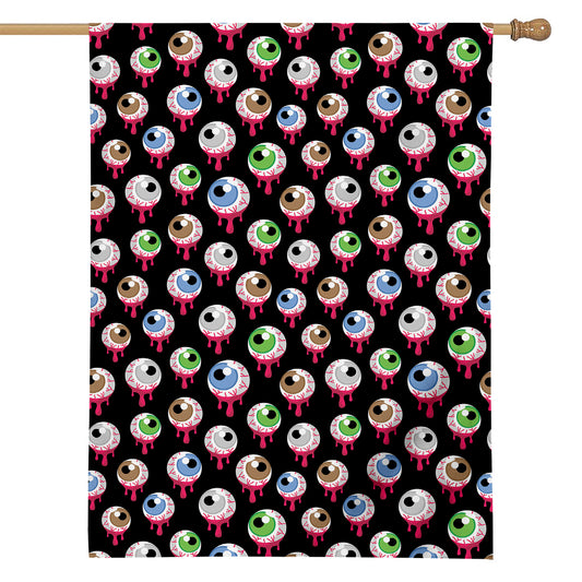Bloody Eyeball Pattern Print House Flag