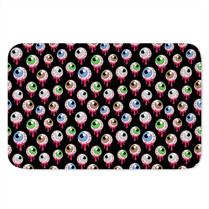 Bloody Eyeball Pattern Print Indoor Door Mat