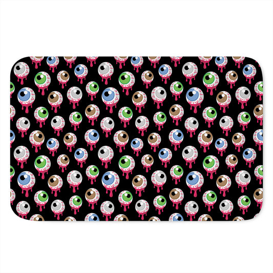Bloody Eyeball Pattern Print Indoor Door Mat